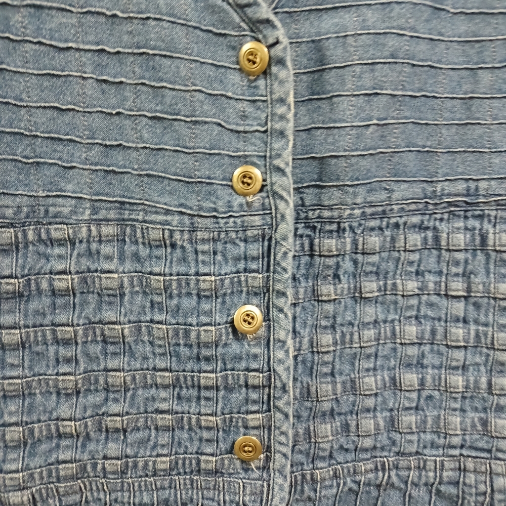 Vtg New Direction Denim Vest Medium - Picture 2 of 5
